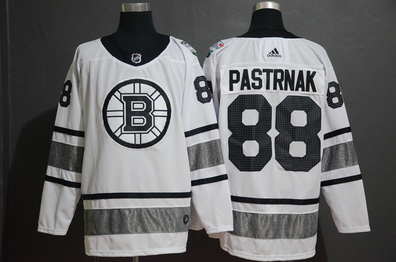 Men's Boston Bruins #88 David Pastrnak White 2019 NHL All-Star Game Jersey