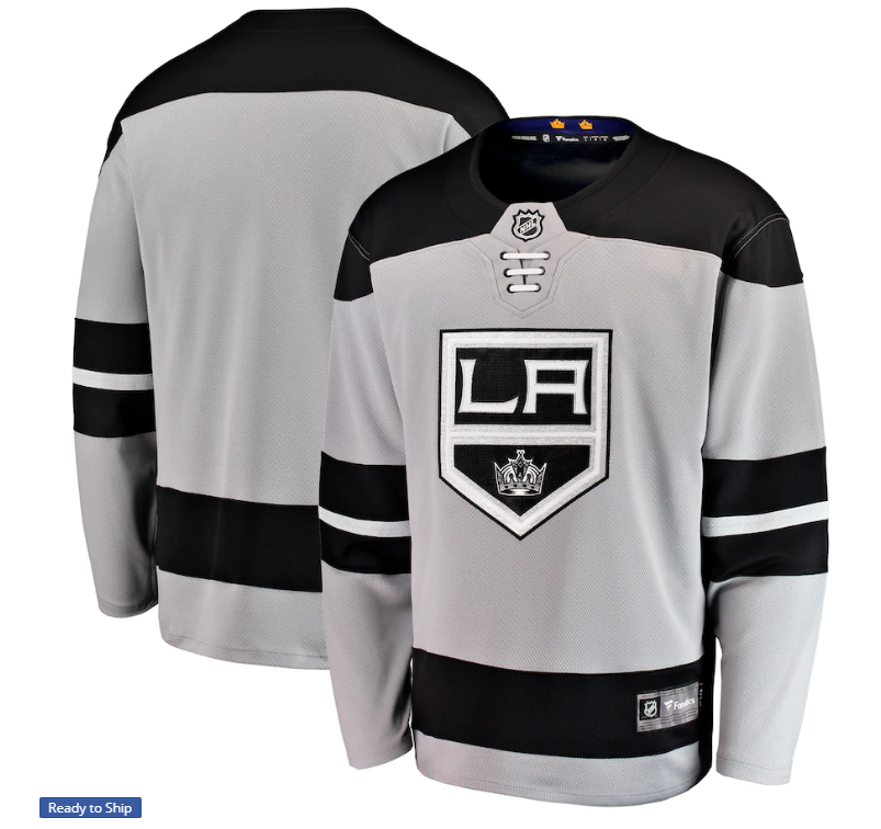 Men's Los Angeles Kings Gray Alternate Stitched Jersey