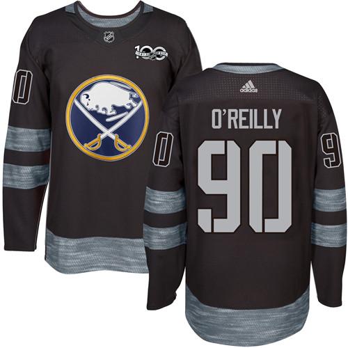 Sabres #90 Ryan O'Reilly Black 1917-2017 100th Anniversary Stitched NHL Jersey
