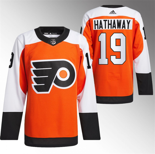 Men's Philadelphia Flyers #19 Garnet Hathaway 2023/24 Orange Stitched Jersey