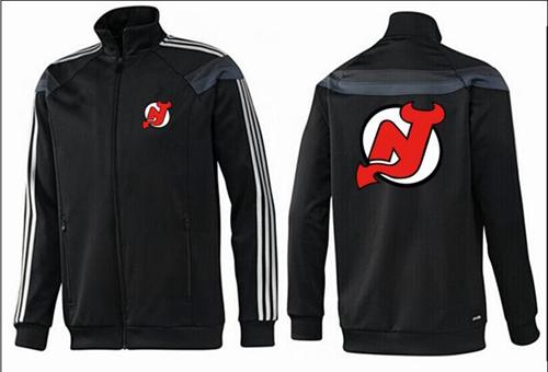 NHL New Jersey Devils Zip Jackets Black-2