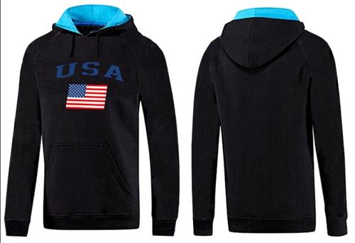 Olympic Team USA Pullover Hoodie Black & Blue