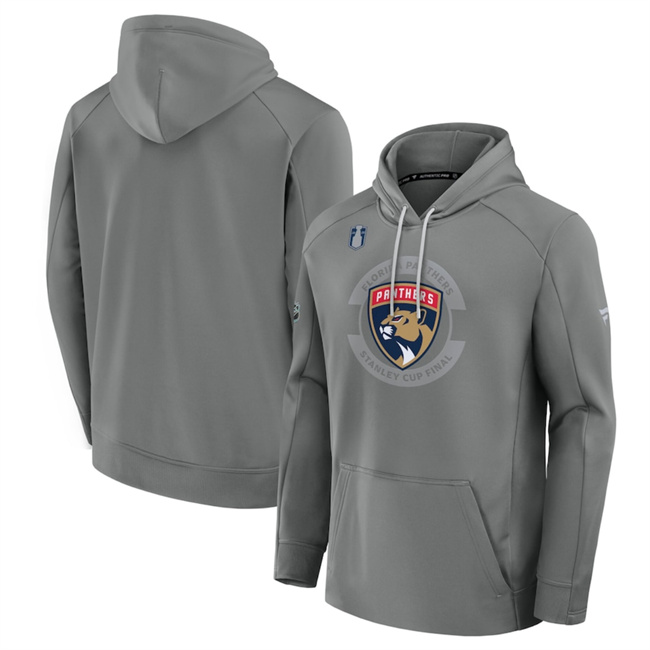 Men's Florida Panthers Heather Gray 2025 Stanley Cup Final Pullover Hoodie