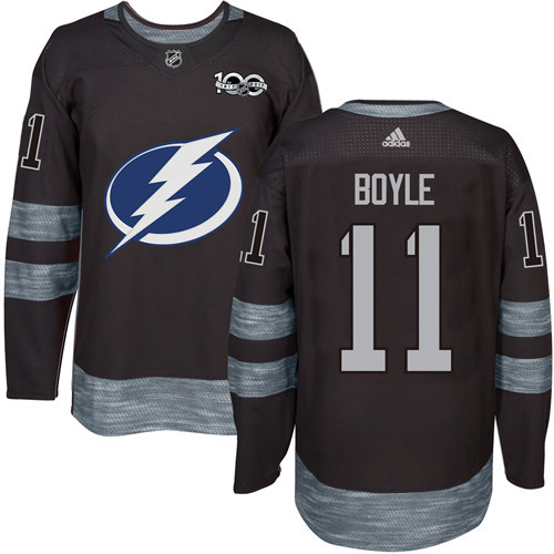 Lightning #11 Brian Boyle Black 1917-2017 100th Anniversary Stitched NHL Jersey