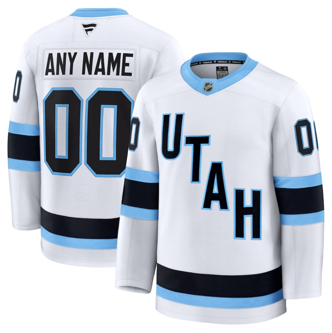 Youth Utah Hockey Club Active Player Custom White Stitched Hockey Jersey