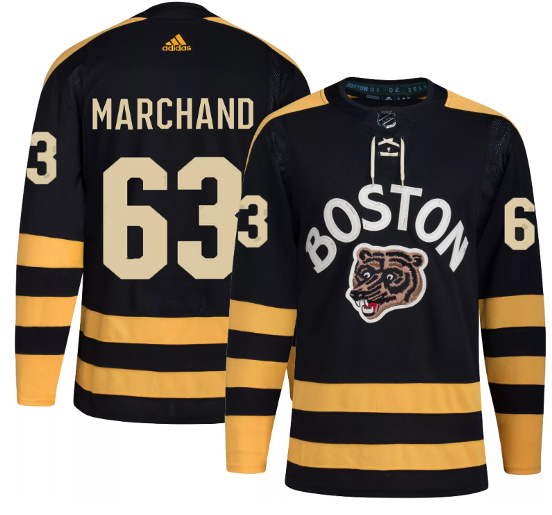 Men's Boston Bruins #63 Brad Marchand Black Classic Primegreen Stitched Jersey