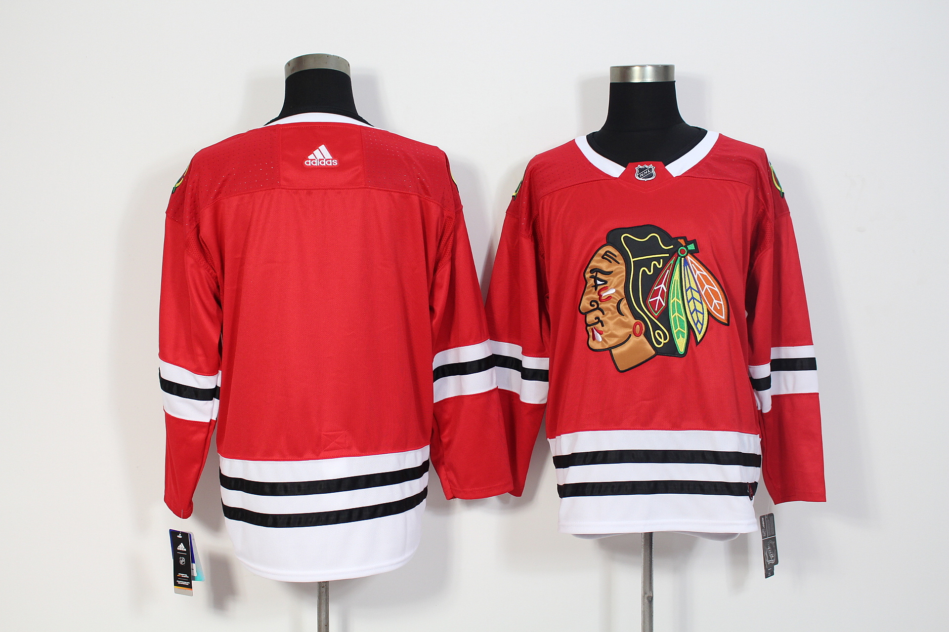 Men's Adidas Chicago Blackhawks Red Stitched NHL Jersey