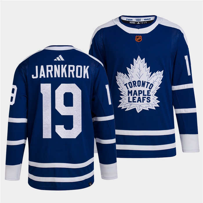 Men's Toronto Maple Leafs #19 Calle Jarnkrok Blue 2022-23 Reverse Retro Stitched Jersey