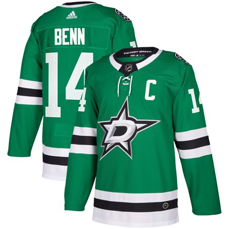 Men's Adidas Dallas Stars #14 Jamie Benn Green Stitched NHL Jersey