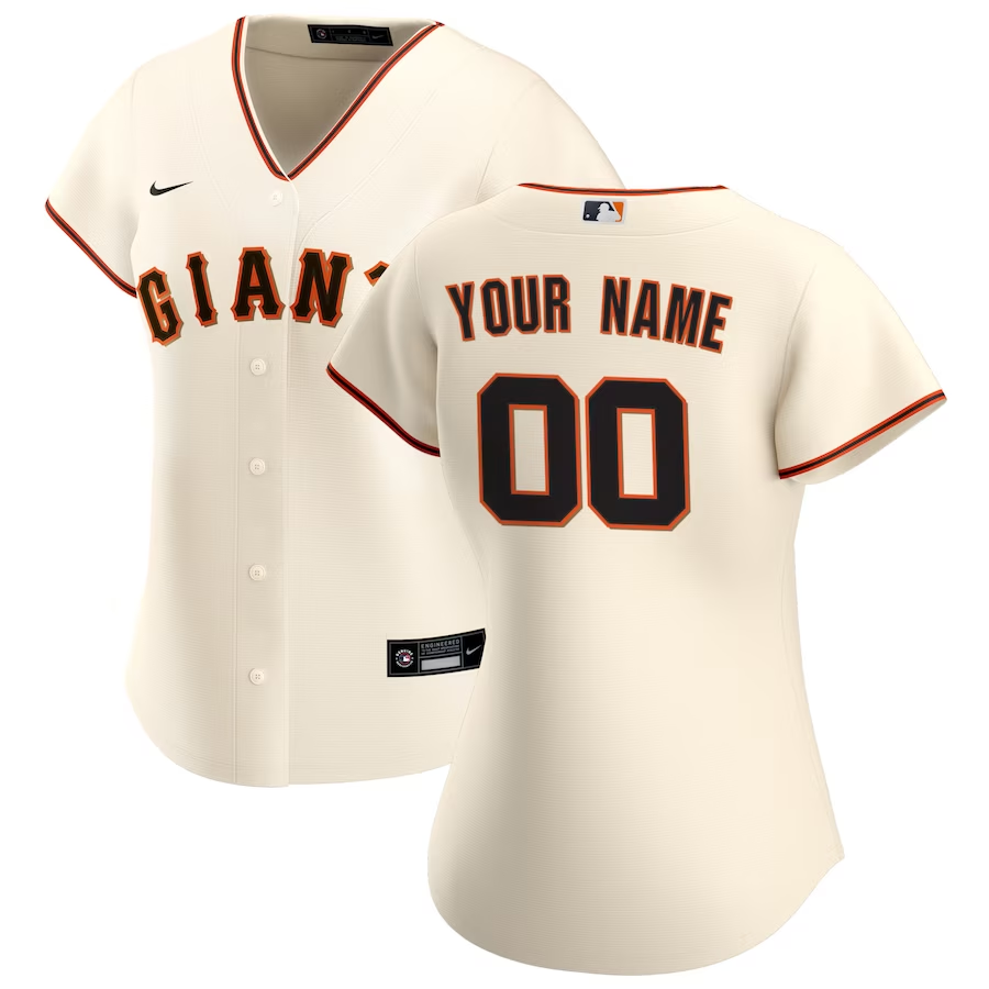 Women's San Francisco Giants ACTIVE PLAYER Custom Cream Stitched Baseball Jersey