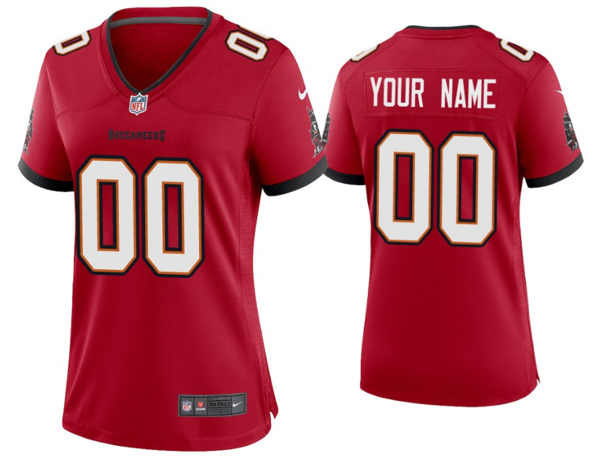 Women's Tampa Bay Buccaneers ACTIVE PLAYER Custom Red Vapor Untouchable Limited Stitched Jersey(Run Small)