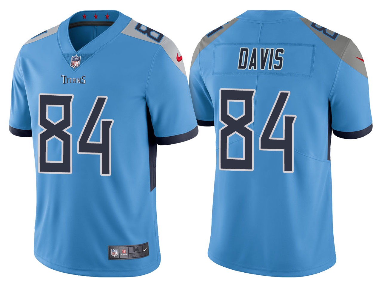 Men's Tennessee Titans #84 Corey Davis Blue Vapor Untouchable Stitched Jersey