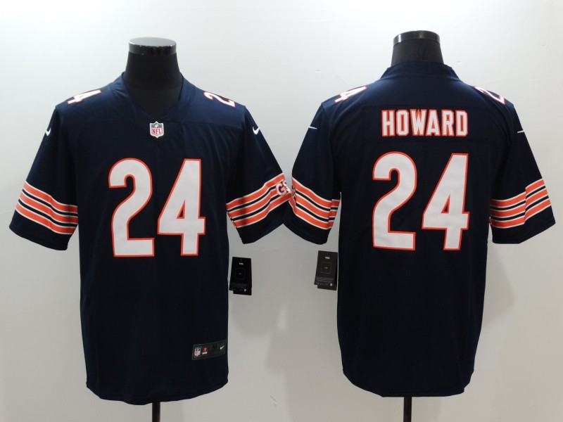 Men's Chicago Bears #24 Jordan Howard Navy Vapor Untouchable Player Limited Jersey