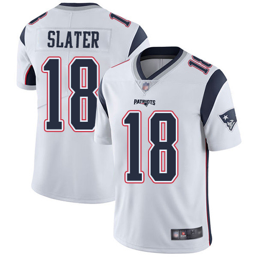 Men's New England Patriots #18 Matthew Slater White Vapor Untouchable Limited Stitched NFL Jersey