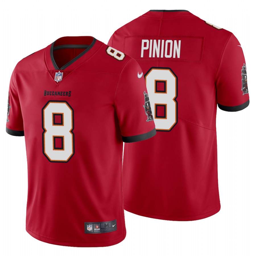 Men's Tampa Bay Buccaneers #8 Bradley Pinion New Red Vapor Untouchable Limited Stitched NFL Jersey