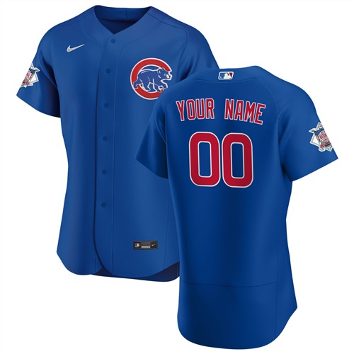 Men's Chicago Cubs Blue ACTIVE PLAYER Custom Stitched MLB Jersey