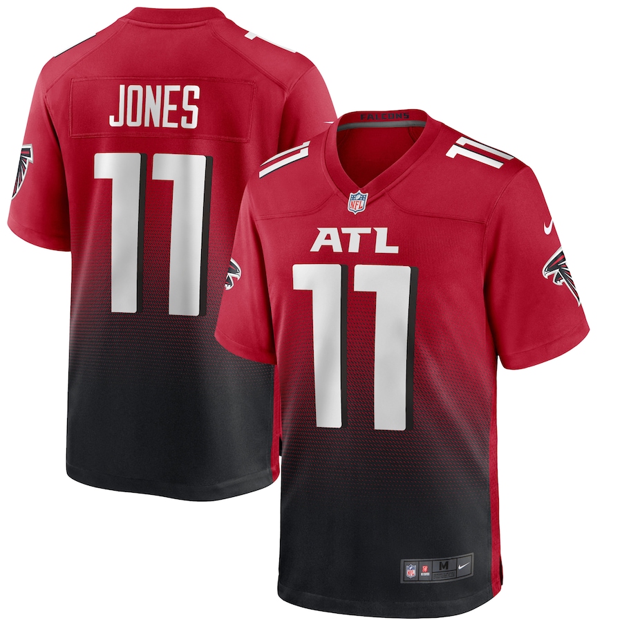 Men's Atlanta Falcons #11 Julio Jones New Red NFL Jersey