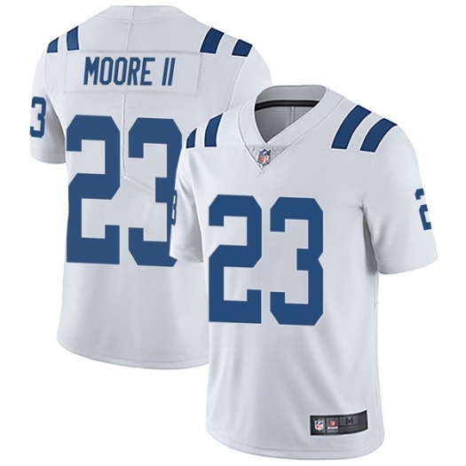 Men's Indianapolis Colts #23 Kenny Moore II White Vapor Untouchable Limited Stitched Jersey