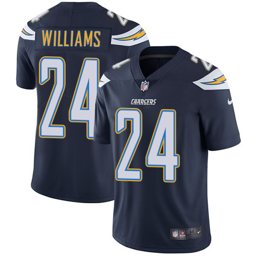 Men's Los Angeles Chargers #24 Trevor Williams Navy Blue Vapor Untouchable Limited Stitched NFL Jersey