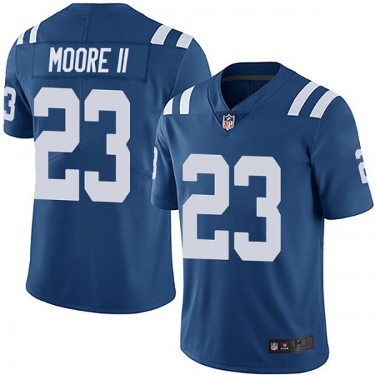 Men's Indianapolis Colts #23 Kenny Moore II Blue Vapor Untouchable Limited Stitched Jersey