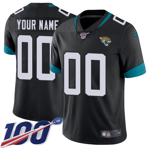 Men's Jacksonville Jaguars ACTIVE PLAYER Custom Black 100th Season Vapor Untouchable Limited Stitched NFL Jersey