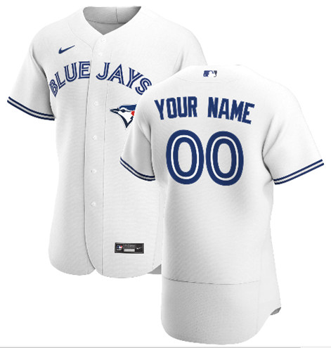 Men's Toronto Blue Jays White ACTIVE PLAYER Custom Stitched MLB Jersey