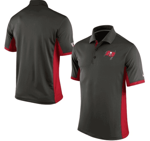 Men's Tampa Bay Buccaneers Nike Black Evergreen Polo