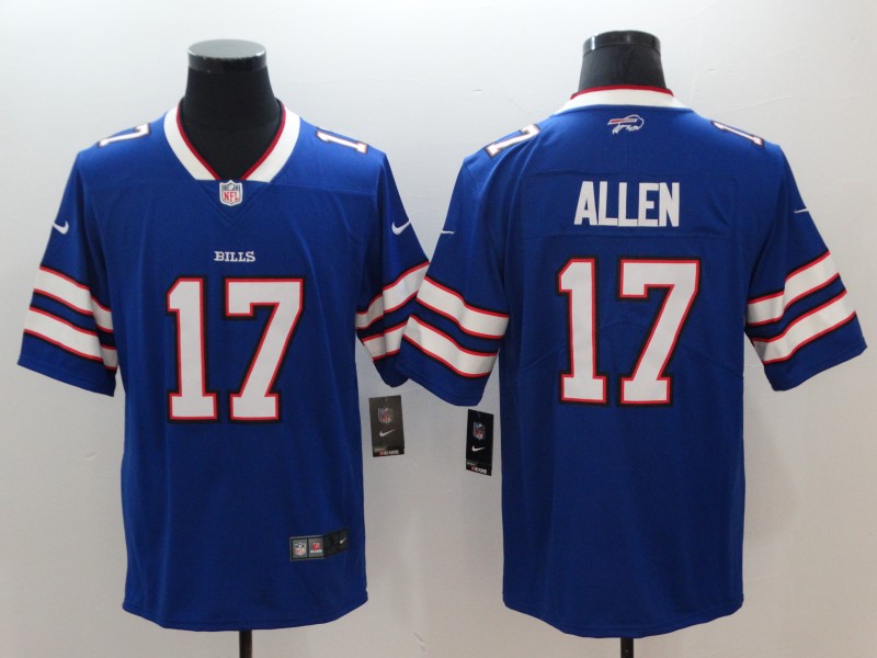 Men's Buffalo Bills #17 Josh Allen Royal 2018 NFL Draft Vapor Untouchable Limited Stitched Jersey