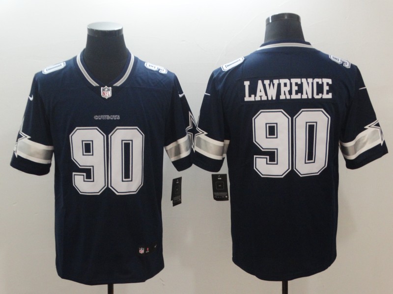 Men's Dallas Cowboys #90 Demarcus Lawrence Navy Vapor Untouchable NFL Limited Stitched Jersey