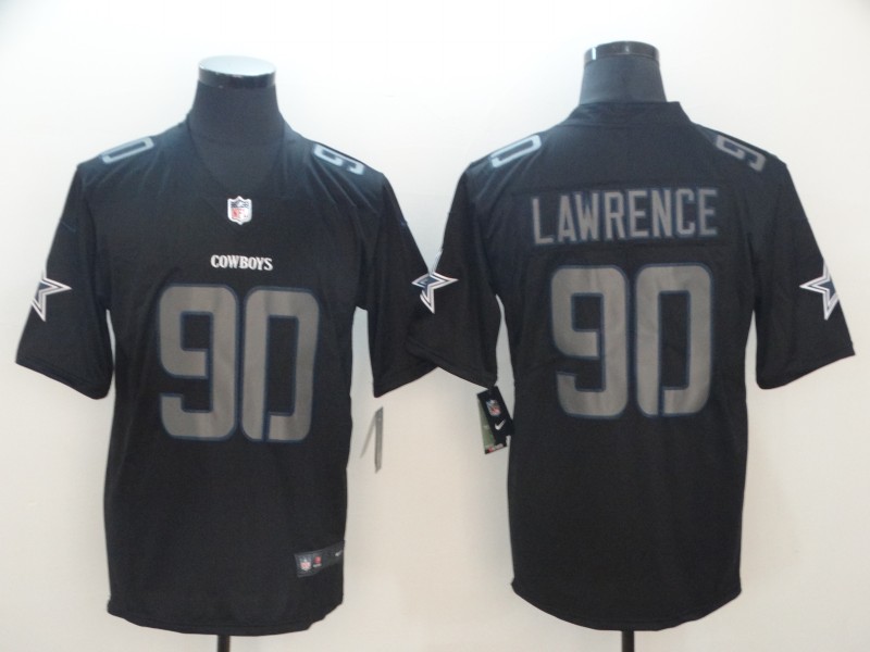 Men's Dallas Cowboys #90 Demarcus Lawrence 2018 Black Impact Limited Stitched NFL Jersey