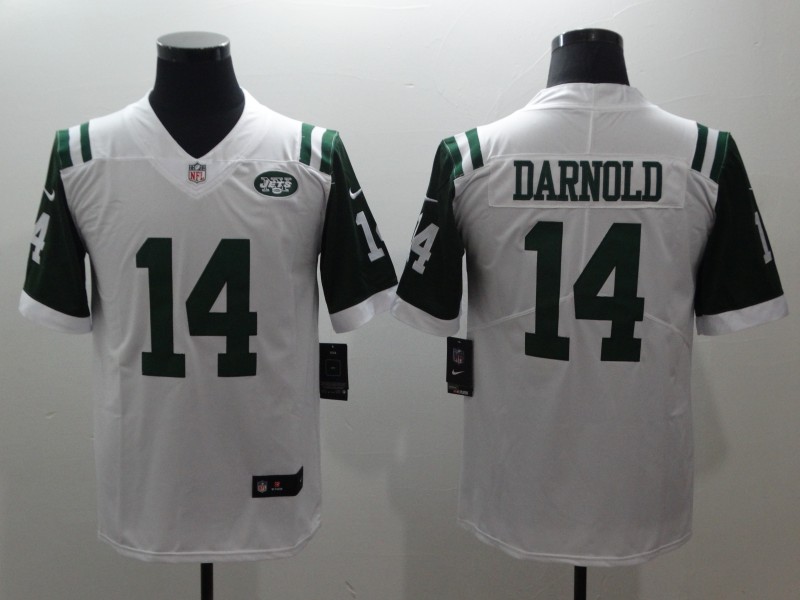 Men's NFL New York Jets #14 Sam Darnold White 2018 Draft Vapor Untouchable Limited Stitched Jersey