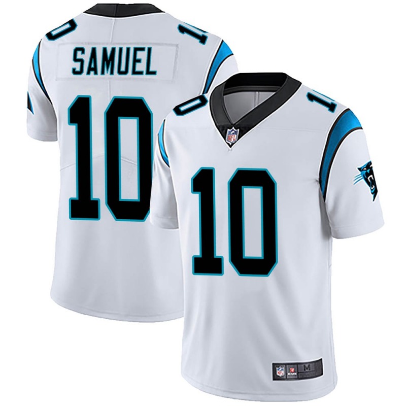 Men's Carolina Panthers #10 Curtis Samuel White Vapor Untouchable Limited Stitched Jersey