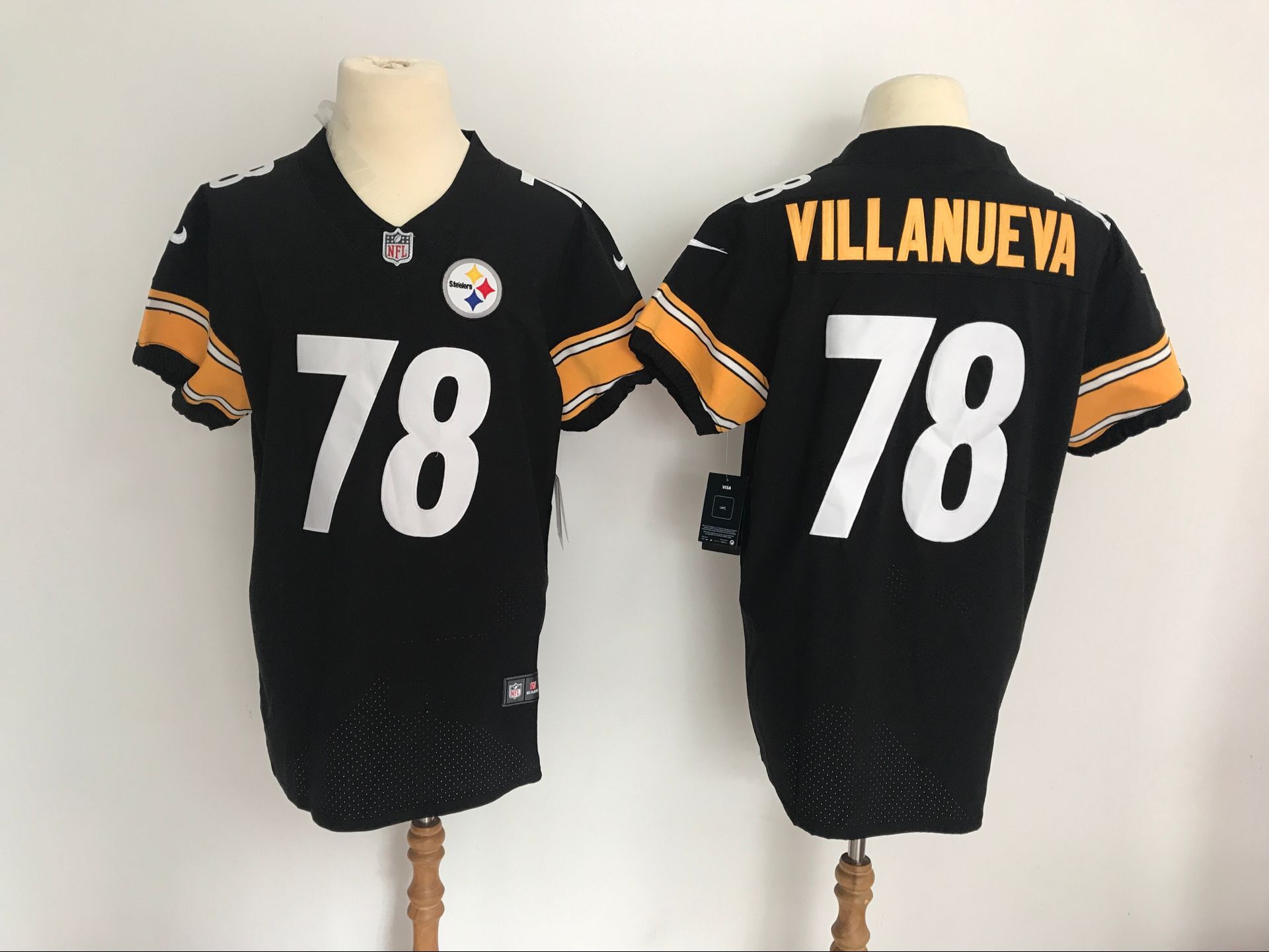 Men's Pittsburgh Steelers #78 Alejandro Villanueva Black Vapor Untouchable Elite Stitched NFL Jersey