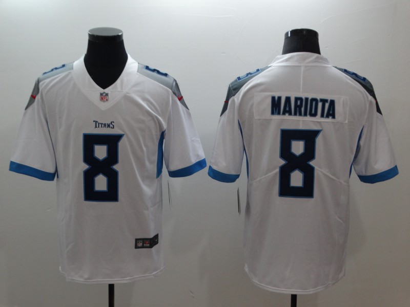 Men's Tennessee Titans #8 Marcus Mariota White New 2018 Vapor Untouchable Limited Stitched NFL Jersey