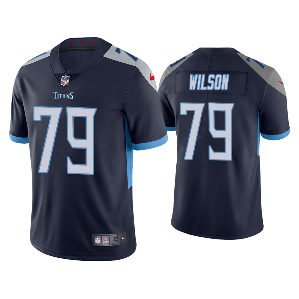 Men's Tennessee Titans #79 Isaiah Wilson Navy Vapor Untouchable Stitched Jersey