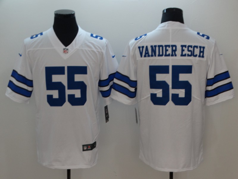 Men's NFL Dallas Cowboys #55 Vander Esch White 2018 Draft Vapor Untouchable Limited Stitched Jersey