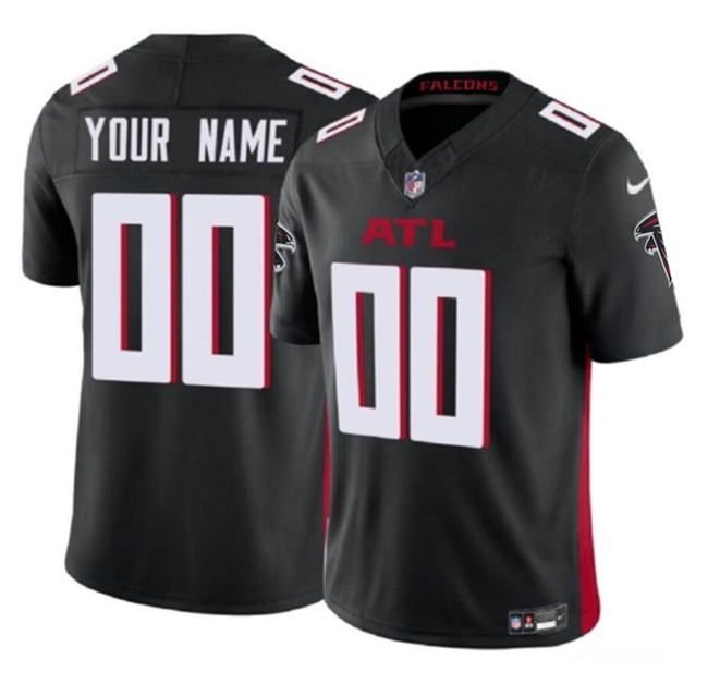 Men's Atlanta Falcons Active Player Custom Black 2023 F.U.S.E Vapor Limited Stitched Football Jersey
