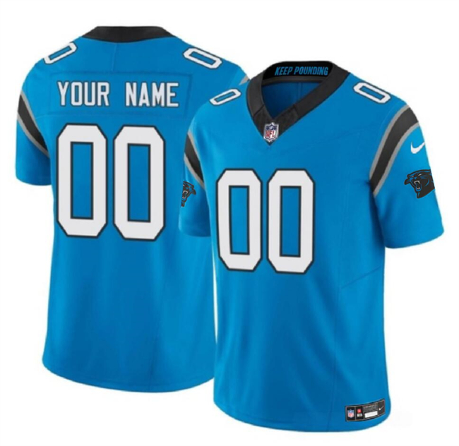 Wome's Carolina Panthers Active Player Custom Blue 2023 F.U.S.E Vapor Limited Stitched Football Jersey