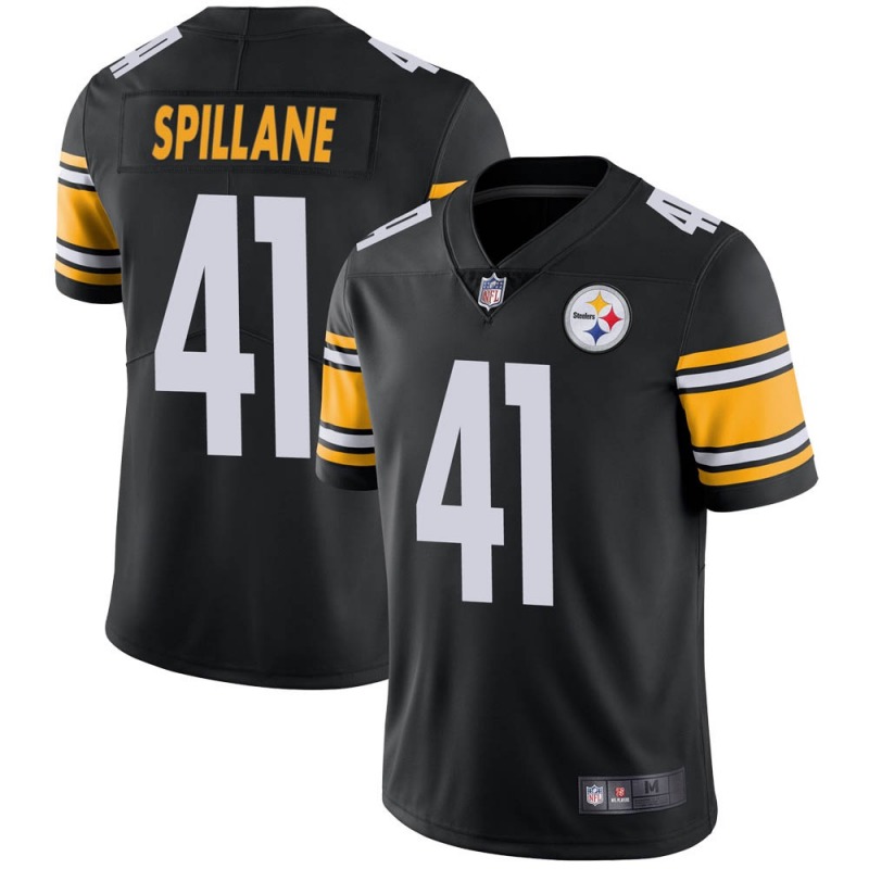Men's Pittsburgh Steelers #41 Robert Spillane Black Vapor Untouchable Limited Stitched Jersey