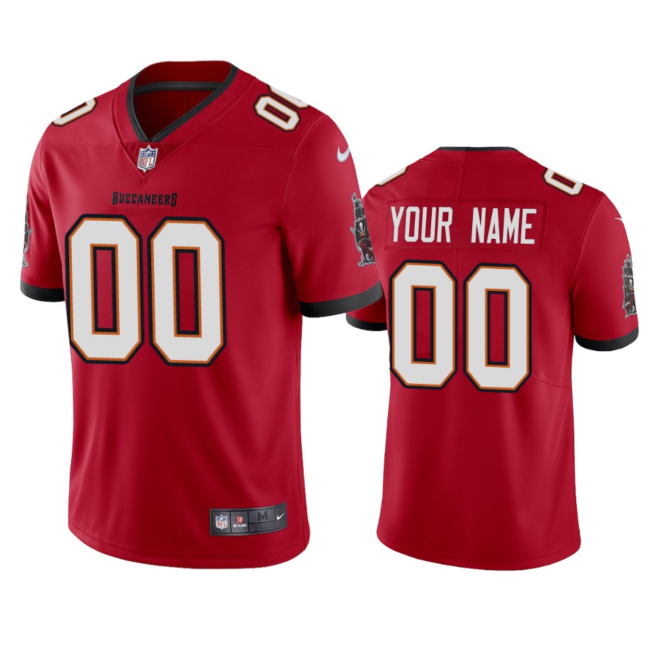 Men's Tampa Bay Buccaneers New ACTIVE PLAYER Custom Red Vapor Untouchable Limited Stitched NFL Jersey