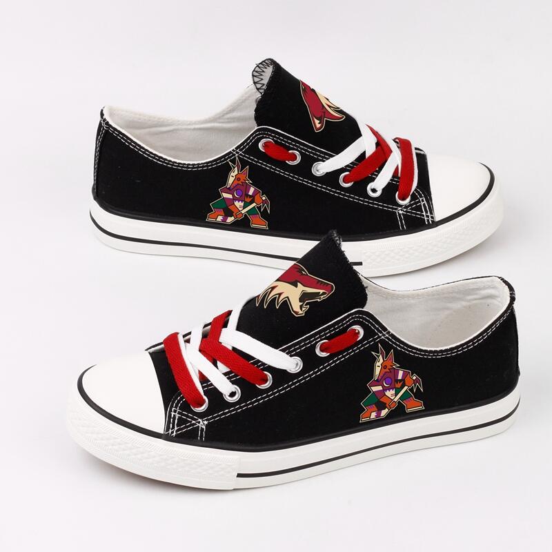 Women's And Youth Arizona Coyotes Repeat Print Low Top Sneakers 001