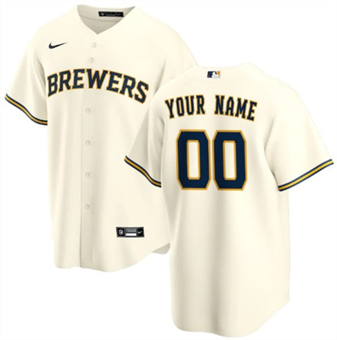Men's Milwaukee Brewers ACTIVE PLAYER Custom Stitched MLB Jersey