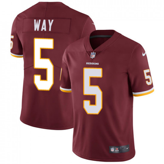 Men's Washington Redskins #5 Tress Way Red Vapor Untouchable Limited Stitched NFL Jersey
