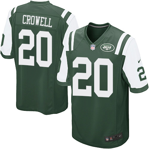 Men's New York Jets #20 Isaiah Crowell Green 2018 Game Stitched NFL Jersey