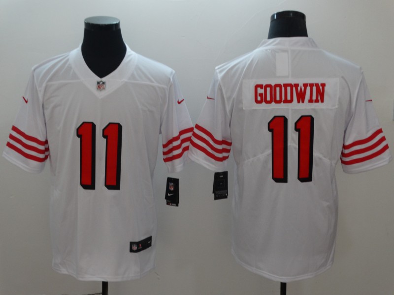 Men's San Francisco 49ers #11 Marquise Goodwin White 2018 Vapor Untouchable Limited Stitched NFL Jersey