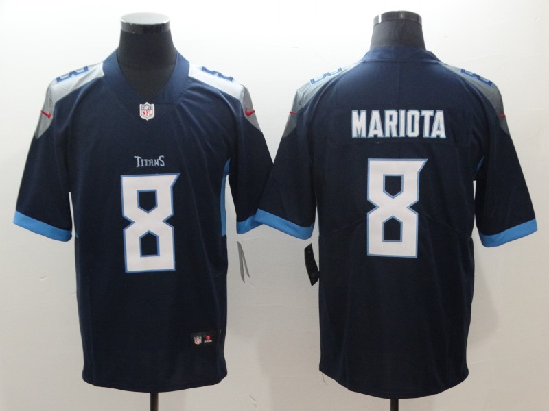 Men's Tennessee Titans #8 Marcus Mariota Navy New 2018 Vapor Untouchable Limited Stitched NFL Jersey