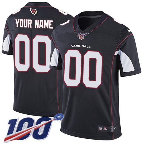 Men's Arizona Cardinals ACTIVE PLAYER Custom Black 100th Season Vapor Untouchable Limited Stitched NFL Jersey