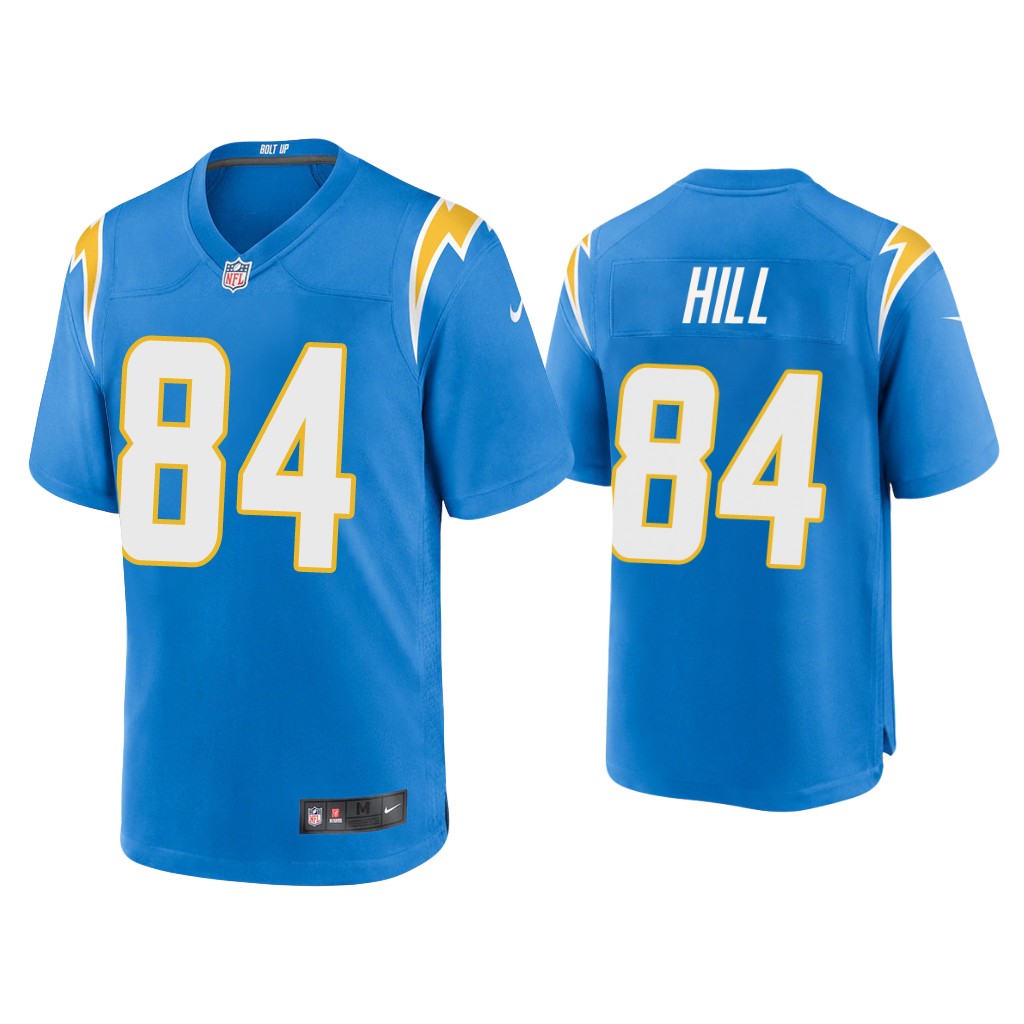 Men's Los Angeles Chargers #84 K.J. Hill 2020 Blue Stitched Jersey