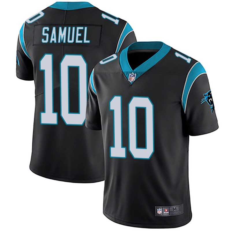 Men's Carolina Panthers #10 Curtis Samuel Black Vapor Untouchable Limited Stitched Jersey