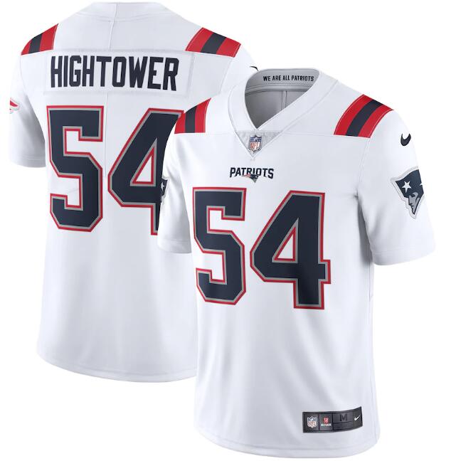 Men's New England Patriots #54 Dont'a Hightower 2020 White Vapor Untouchable Limited Stitched NFL Jersey